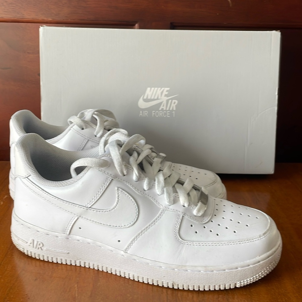 Nike Air Force one white size 8.5 men’s 10 woman’s